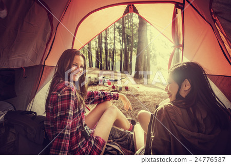 Backpacker Camping Hiking Journey Travel Trek Concept Backpacker Camping Hiking Journey Travel Trek Concept 24776587