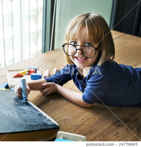 Little Girl Child Development Knowledge Education Concept 24776665