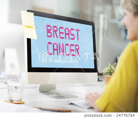 Breast Cancer Believe Hope Woman Illness Concept Breast Cancer Believe Hope Woman Illness Concept 24776784