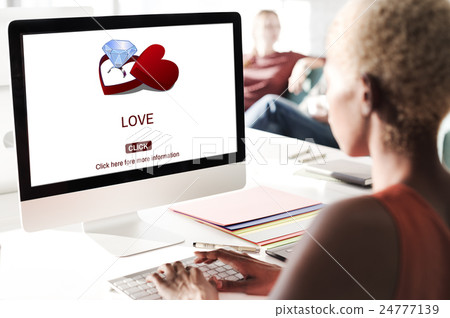 Love Engagement Ring Couple Love Concept 24777139