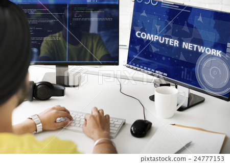 Computer Network Internet Connection Digital Concept Computer Network Internet Connection Digital Concept 24777153