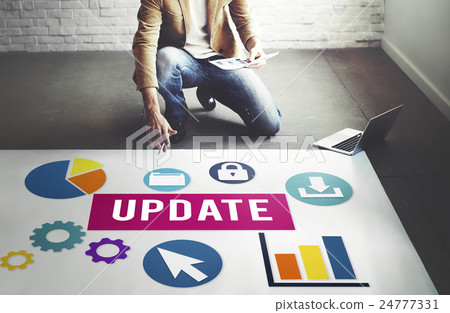 Update Technology Word Graphic Concept 24777331