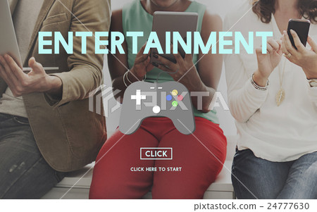 Gaming Entertainment Fun Hobby Digital Technology Concept Gaming Entertainment Fun Hobby Digital Technology Concept 24777630