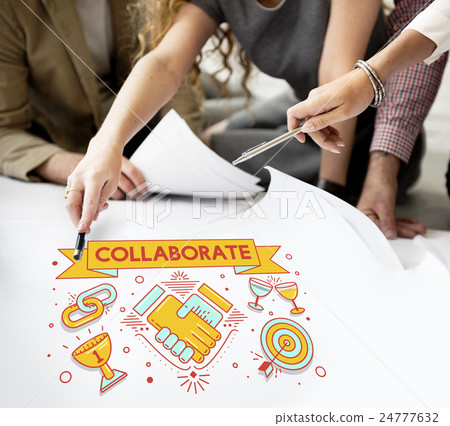 Collaboration Solution Partnership Cooperation Concept Collaboration Solution Partnership Cooperation Concept 24777632