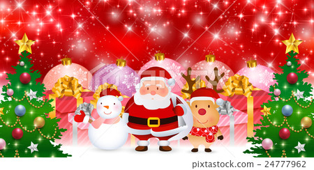 Christmas snow Santa background Christmas snow Santa background 24777962