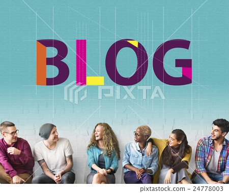 Blog Connecting Content Homepage Information Concept Blog Connecting Content Homepage Information Concept 24778003