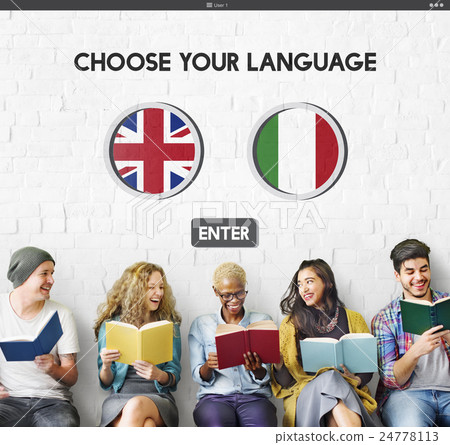 Language Dictionary English Italian Concept 24778113