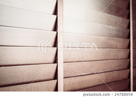 Wooden blinds and window Wooden blinds and window 24780059