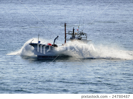 Running fishing boat Running fishing boat 24780487