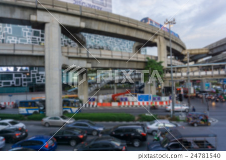 Blurred background .Busy traffic Blurred background .Busy traffic 24781540
