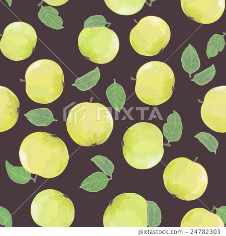 pattern with green apples pattern with green apples 24782303