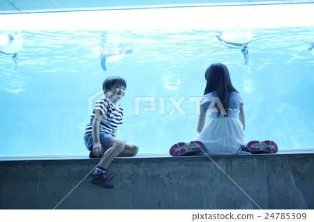 Aquarium sisters and sisters go out 24785309