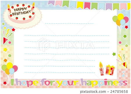 慶生 生日 賀卡 24785658