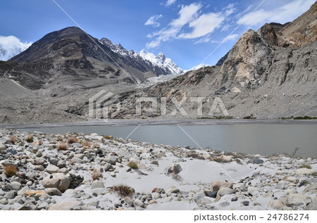 Pakistan Passa glacier and passive peak and cis para 24786274