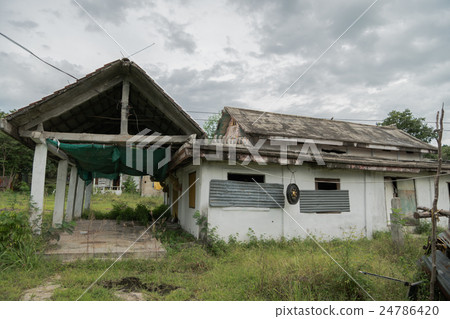 abandoned old house in Thailand 24786420