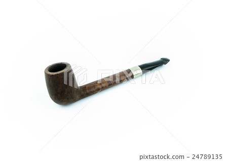 Smoke pipe isolated. Smoke pipe isolated. 24789135