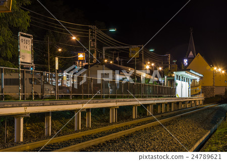 Yubari Station at night 24789621