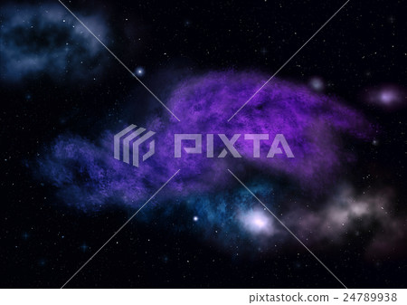 Star field in space and a nebulae 24789938