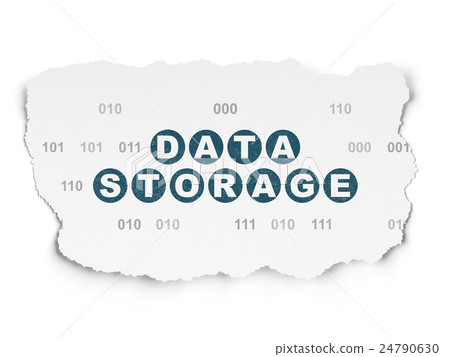Data concept: Data Storage on Torn Paper 24790630
