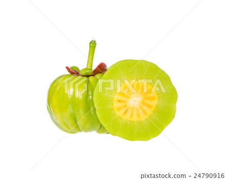 Garcinia cambogia fresh fruit, isolated on white. Garcinia cambogia fresh fruit, isolated on white. 24790916