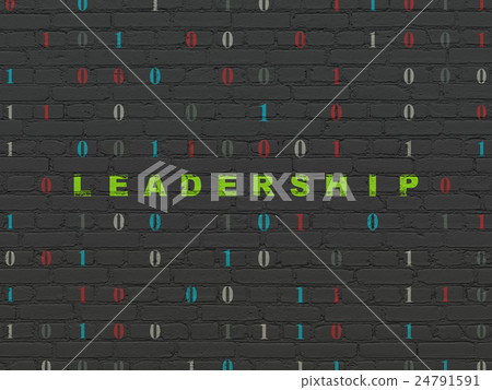 Business concept: Leadership on wall background Business concept: Leadership on wall background 24791591