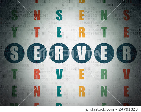 Web development concept: Server in Crossword Web development concept: Server in Crossword 24791828