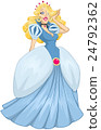 Princess Cinderella In Blue Dress 24792362