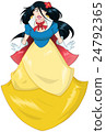 Princess Snow White In Blue Yellow Dress 24792365