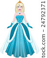 Snow Princess In Blue Dress Front 24792371