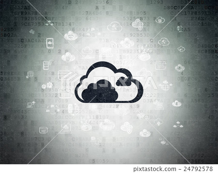 Cloud networking concept: Cloud on Digital Data 24792578