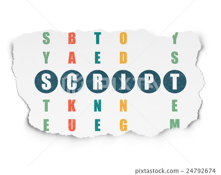 Programming concept: Script in Crossword Puzzle Programming concept: Script in Crossword Puzzle 24792674
