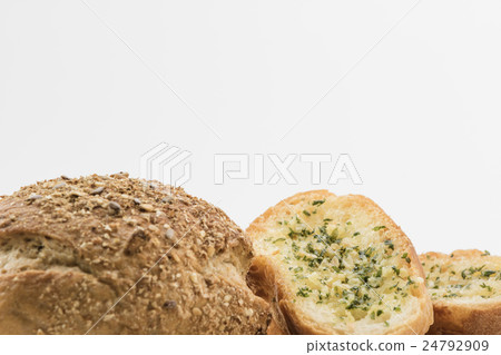 fresh homemade bread and garlic bread fresh homemade bread and garlic bread 24792909