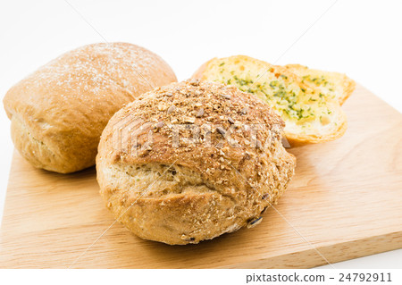 fresh homemade bread and garlic bread fresh homemade bread and garlic bread 24792911