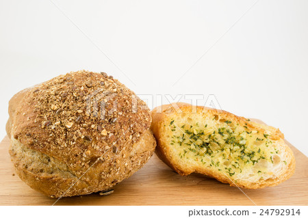fresh homemade bread and garlic bread fresh homemade bread and garlic bread 24792914