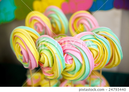 Colorful sweet merengue 24793440