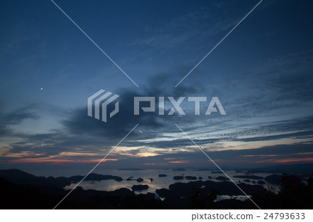 Typhoon transit, sunset view of Kujuku Island 5 Typhoon transit, sunset view of Kujuku Island 5 24793633