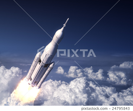 Space Launch System Takes Off In The Blue Sky Space Launch System Takes Off In The Blue Sky 24795843