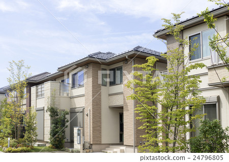 住宅公寓住宅區圖像大型銷售飛行天空 24796805