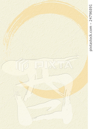 New year's card (rough yellow) White letter New year's card (rough yellow) White letter 24796891