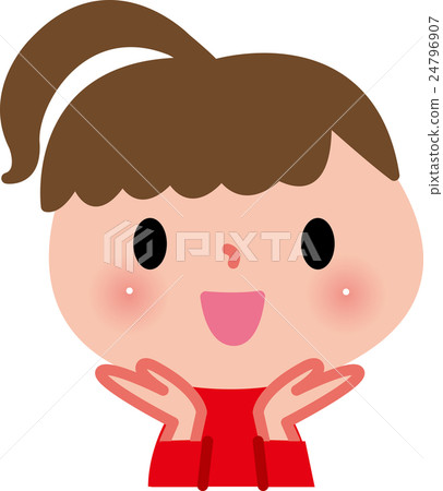 孩子的臉上露出笑容 孩子的臉上露出笑容 24796907