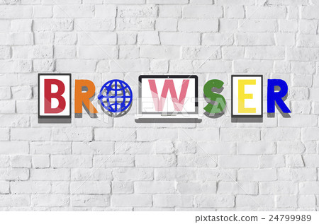 Browser Online Internet Technology Social Network Concept 24799989