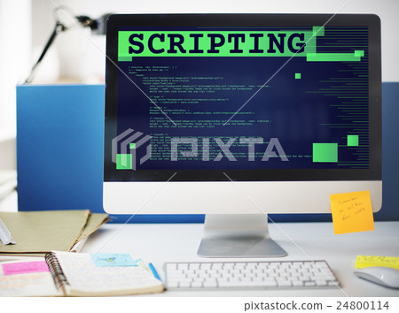 Scripting Computer Language Code Programming Developer Technology Concept 24800114