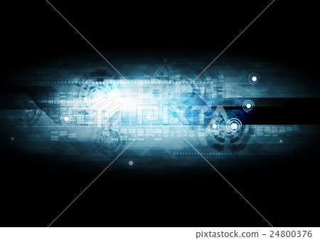 Dark blue hi-tech vector background Dark blue hi-tech vector background 24800376