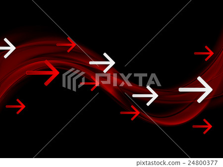 Tech background with waves and arrows 24800377