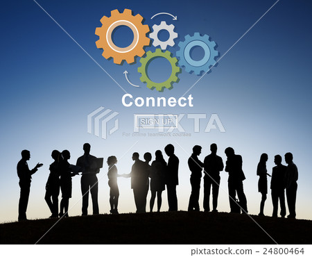 Connect Interaction Team Teamwork Concept Connect Interaction Team Teamwork Concept 24800464