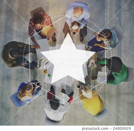 Favorite Star Rating Popular Graphic Concept Favorite Star Rating Popular Graphic Concept 24800929