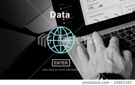 Data Global Information Icon Concept Data Global Information Icon Concept 24801383
