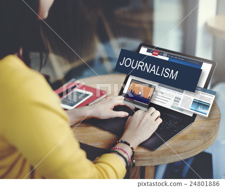 Media Journalism Global Daily News Content Concept Media Journalism Global Daily News Content Concept 24801886