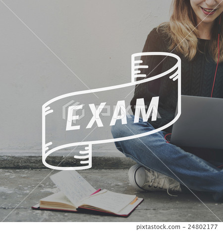 Exam Examination Intelligence Knowledge Quiz Concept 24802177