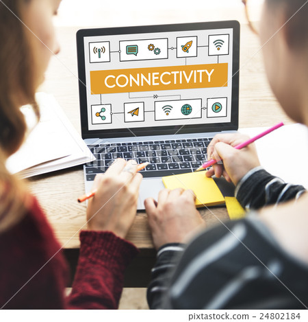Connection Wireless Online Transmission Transfer Concept 24802184